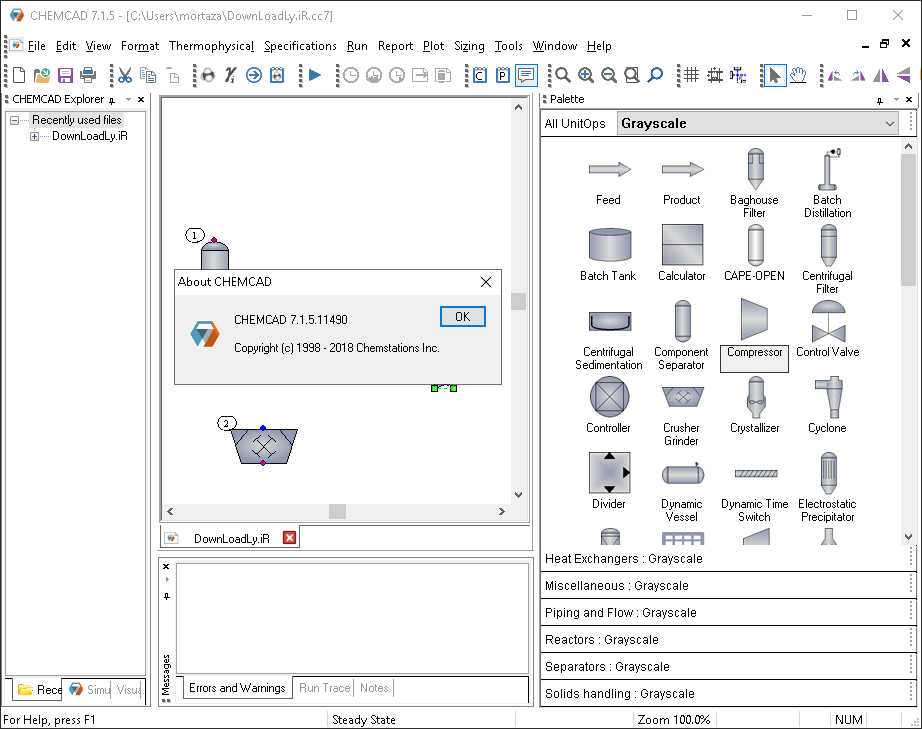 Pictures · Chemstations CHEMCAD Suite 7.1.6.12867