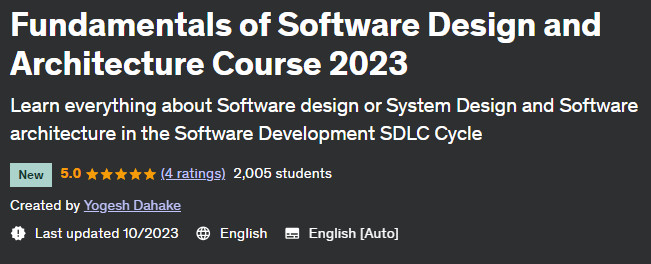 Pictures · Udemy — Fundamentals of Software Design and Architecture Course 2023 2023-10