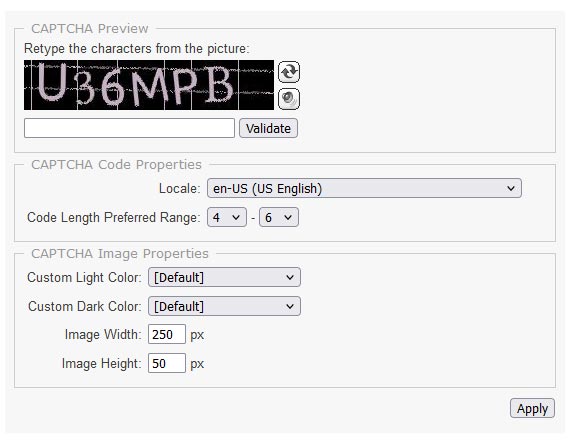 Pictures · BotDetect CAPTCHA Generator 4.4.2