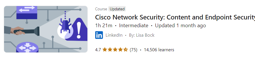 Pictures · LinkedIn — Cisco Network Security: Content and Endpoint Security 2024-11