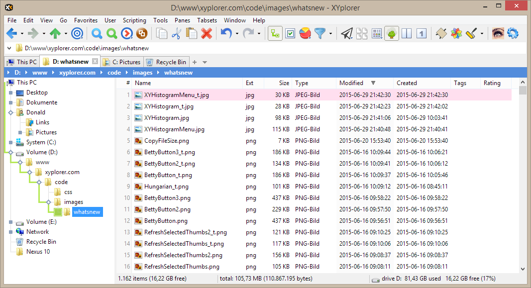 Bilder · XYplorer 28.40.0400 + Portable