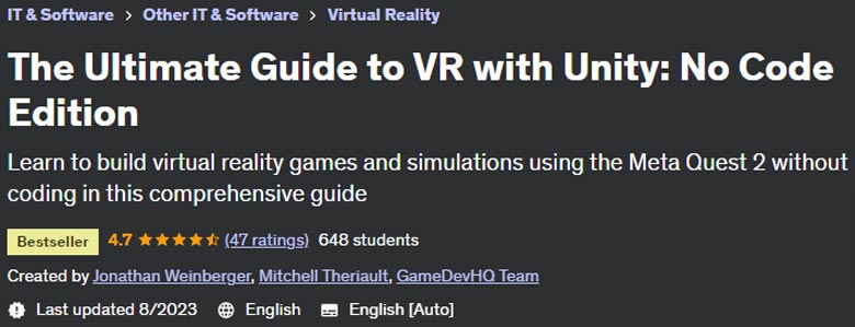 Pictures · The Ultimate Guide to VR with Unity: No Code Edition 2023-8