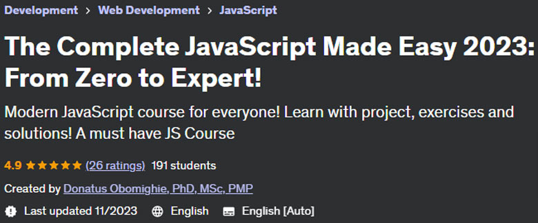 Pictures · Udemy — The Complete JavaScript Made Easy 2023: From Zero to Expert! 2023-8