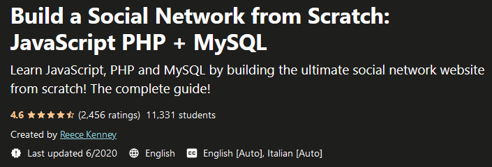 Pictures · Build a Social Network from Scratch: JavaScript PHP + MySQL 2020-6