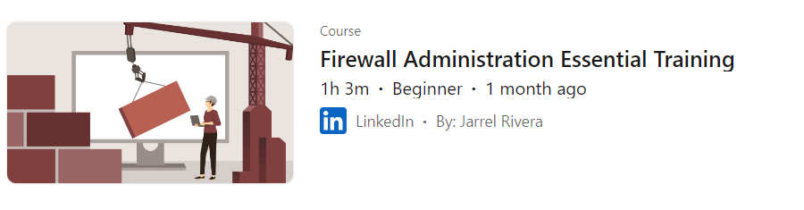Pictures · Firewall Administration Essential Training 2024-7