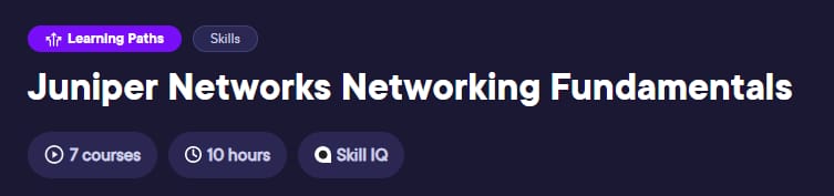 Pictures · Pluralsight — Learning Path – Juniper Networks Networking Fundamentals 2023-11