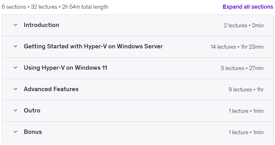 Sujets du cours · Microsoft Hyper-V est disponible Windows serveur 2025 & Windows 11 2025-9