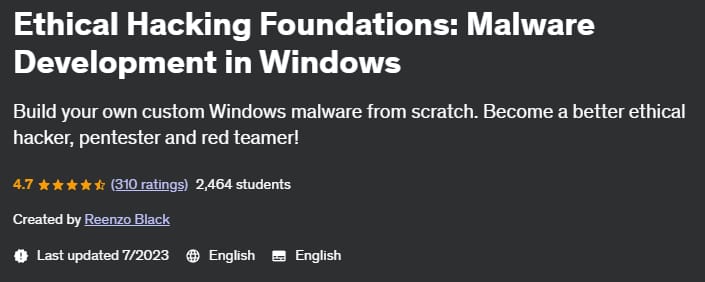 Pictures · Udemy — Ethical Hacking Foundations: Malware Development in Windows 2020-8