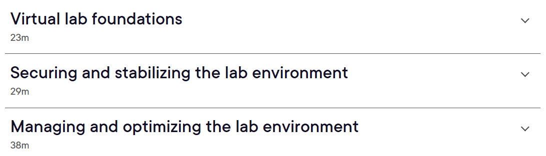 Course topics · Build a Cybersecurity Home Lab Environment 2026-6