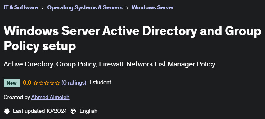 Pictures · Windows Server Active Directory and Group Policy setup 2024-10