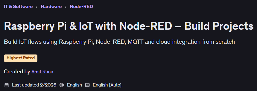 Pictures · Raspberry Pi & IoT with Node-RED – Build Projects 2026-1