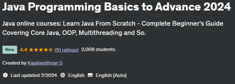 Pictures · Udemy — Java Programming Basics to Advance 2024 2024-8
