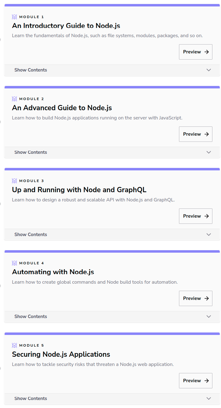 کورس کے موضوعات · ایک ہو جاؤ Node.js ڈویلپر 2023-1