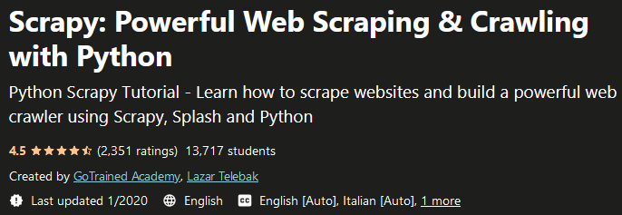 Pictures · Udemy — Scrapy: Powerful Web Scraping & Crawling with Python 2020-1
