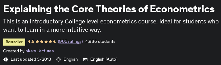 Pictures · Udemy — Explaining the Core Theories of Econometrics 2021-2