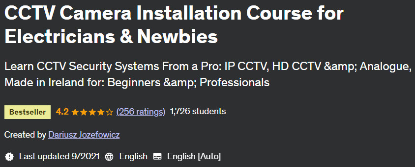 Pictures · CCTV Camera Installation Course for Electricians & Newbies 2021-9