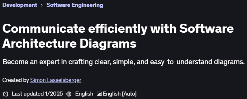Pictures · Udemy — Communicate efficiently with Software Architecture Diagrams 2025-1
