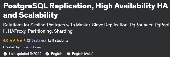 Pictures · Udemy — PostgreSQL Replication, High Availability HA and Scalability 2022-5