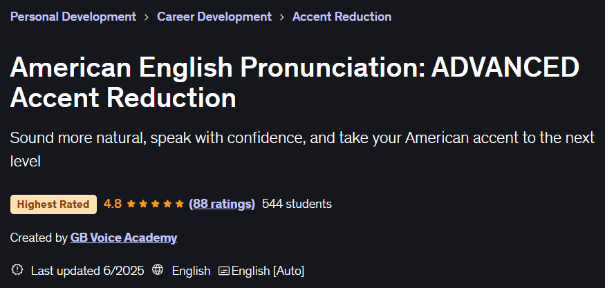 Bilder · American English Pronunciation: Advanced Accent Reduction 2025-6