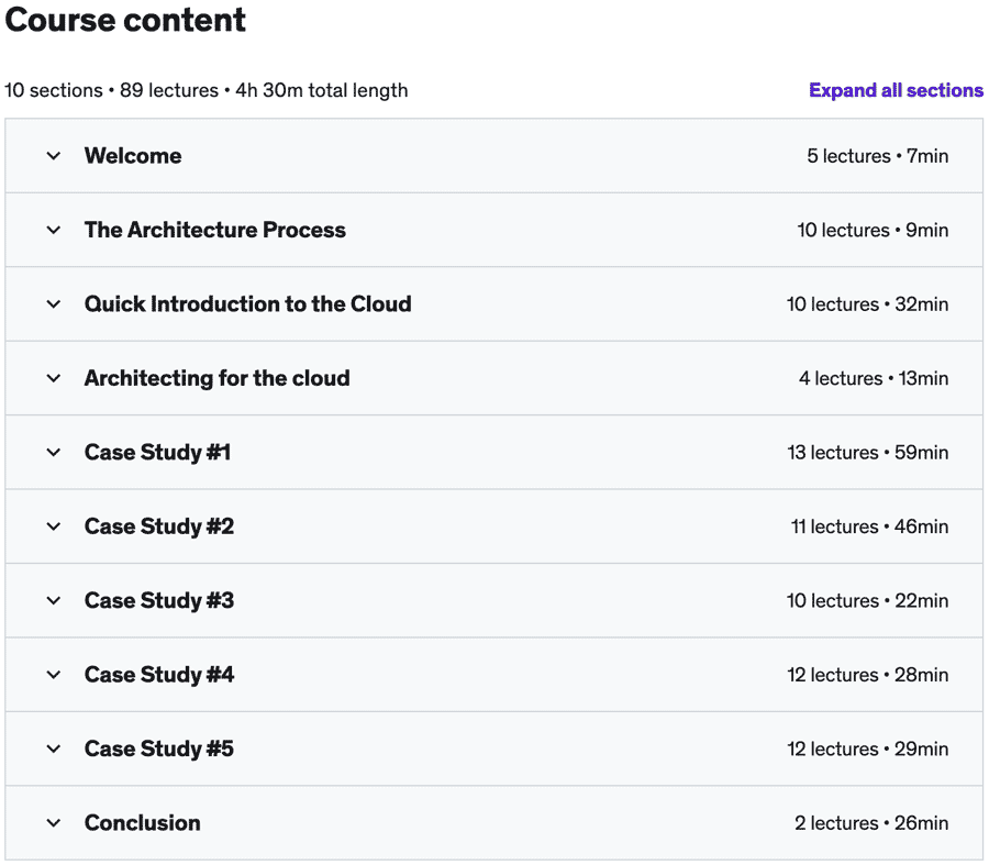 Course topics · Microsoft Azure: Cloud Architecture Case Studies 2021-10