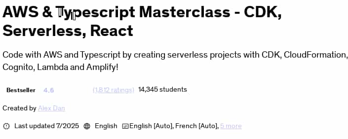 Pictures · AWS & Typescript Masterclass – CDK, Serverless, React 2025-7