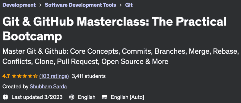 Pictures · Git & GitHub Masterclass: The Practical Bootcamp 2023-3