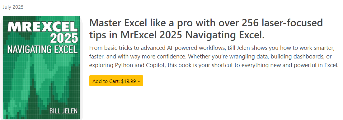 الصور · المفاتيح المفتاحية - MrExcel 2025الملاحة Excel 2025
