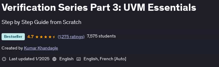 Pictures · Udemy — Verification Series Part 3: UVM Essentials 2025-1