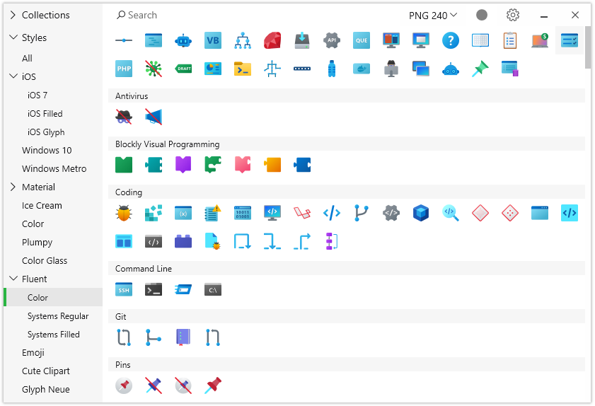 Pictures · Pichon (Icons8) 9.6.8/ 5.7.4 macOS