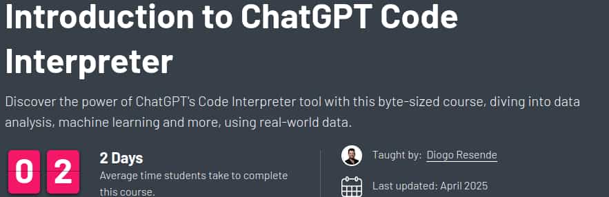 Pictures · ZeroToMastery — Introduction to ChatGPT Code Interpreter 2025-4
