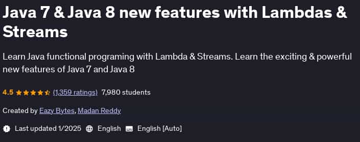 Pictures · Udemy — Java 7 & Java 8 new features with Lambdas & Streams 2025-1