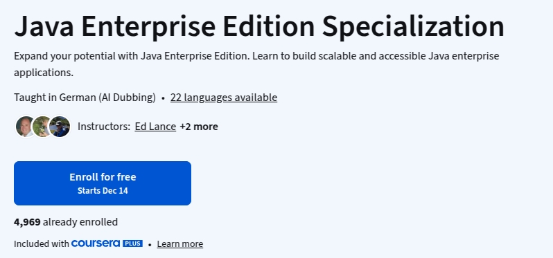 Pictures · Java Enterprise Edition Specialization 2025-12