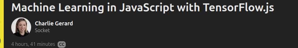 Pictures · Machine Learning in JavaScript with TensorFlow.js 2024-7