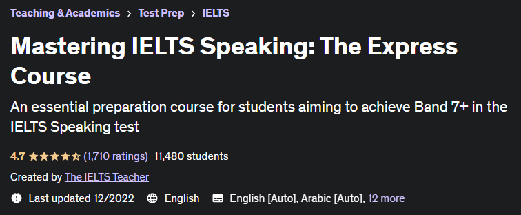 Pictures · Udemy — Mastering IELTS Speaking: The Express Course 2022-12