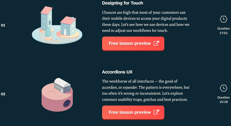 Course topics · Vitaly Friedman – Smart Interface Design Patterns 2024-6