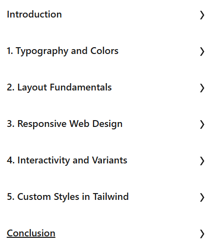Course topics · LinkedIn — Tailwind CSS 4 Essential Training 2025-1