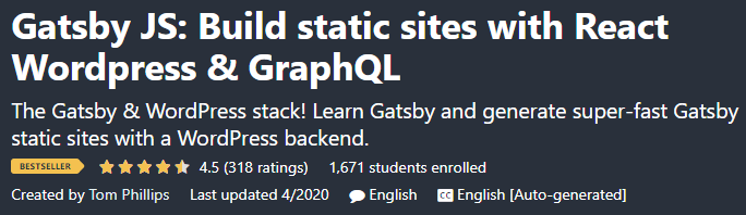Pictures · Udemy — Gatsby JS: Build static sites with React WordPress & GraphQL 2019-10