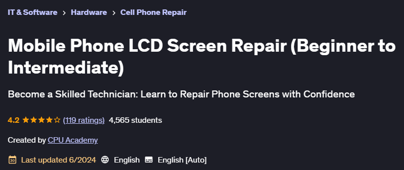 Pictures · Udemy — Mobile Phone LCD Screen Repair (Beginner to Intermediate) 2024-6