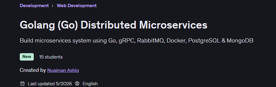 Images · Go (Go) Microservices distribués 2026-4