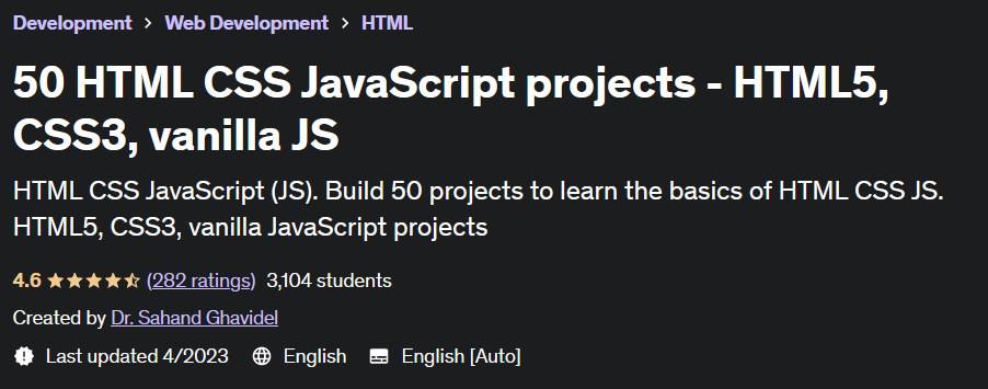 Pictures · 50 HTML CSS JavaScript projects – HTML5 CSS3 vanilla JS 2023-3