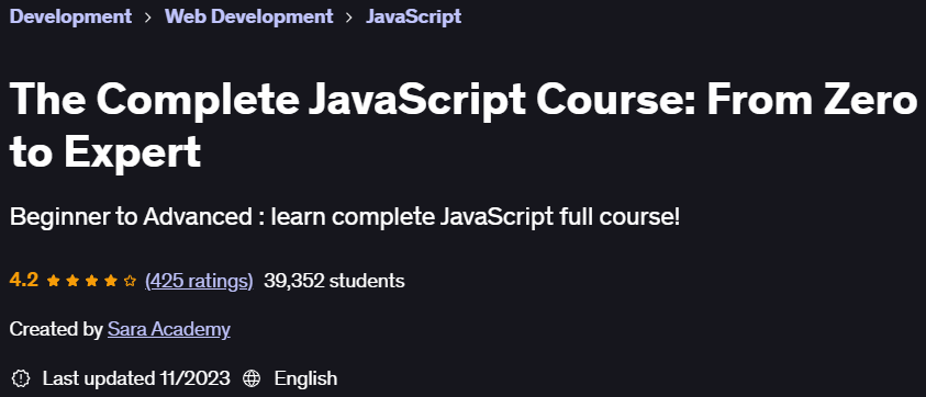 Pictures · Udemy — The Complete JavaScript Course: From Zero to Expert 2023-11