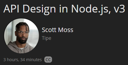 Pictures · Frontend Masters — API Design in Node.js, v4 2022-11
