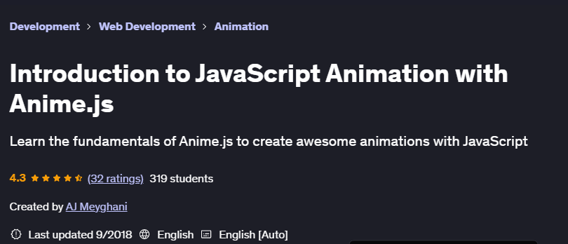 Pictures · Udemy — Introduction to JavaScript Animation with Anime.js 2018-9