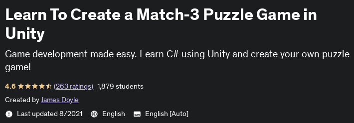 Pictures · Udemy — Learn To Create a Match-3 Puzzle Game in Unity 2021-8