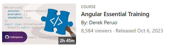 Pictures · Angular Essential Training 2023-10