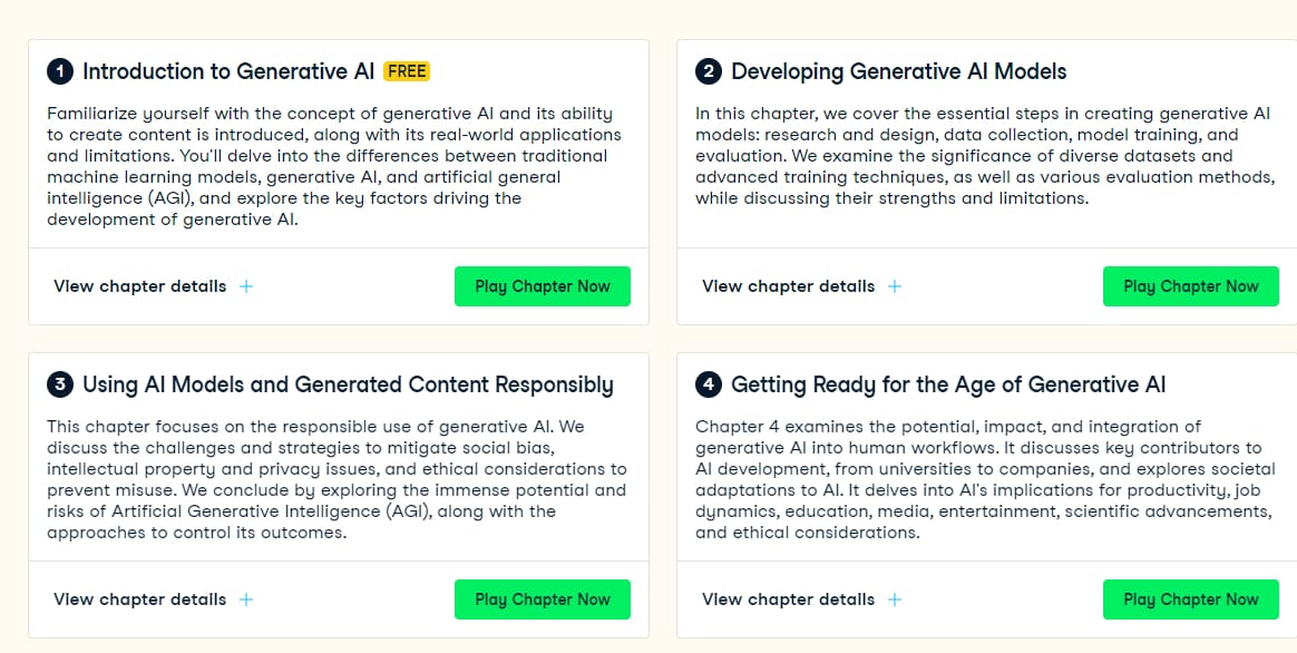 Course topics · Generative AI Concepts 2023-11