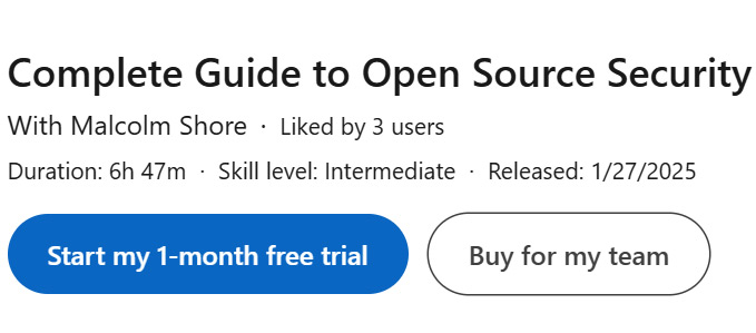 Pictures · LinkedIn — Complete Guide to Open Source Security 2025-1