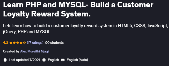 Pictures · Learn PHP and MYSQL- Build a Customer Loyalty Reward System. 2021-6