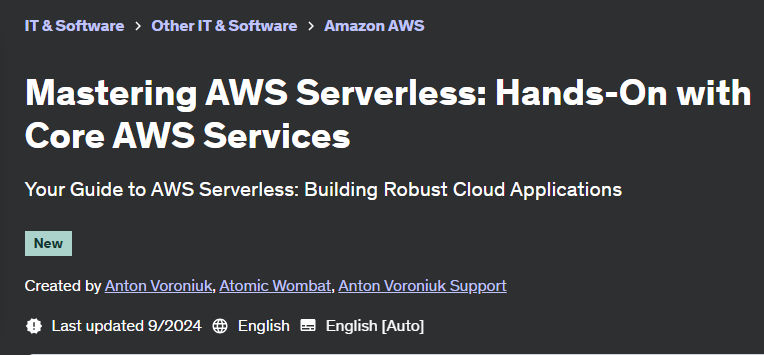 Pictures · Udemy — Mastering AWS Serverless: Hands-On with Core AWS Services 2024-9