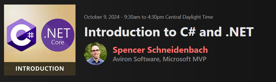 Pictures · FrontendMasters — Introduction to C# and .NET 2024-10